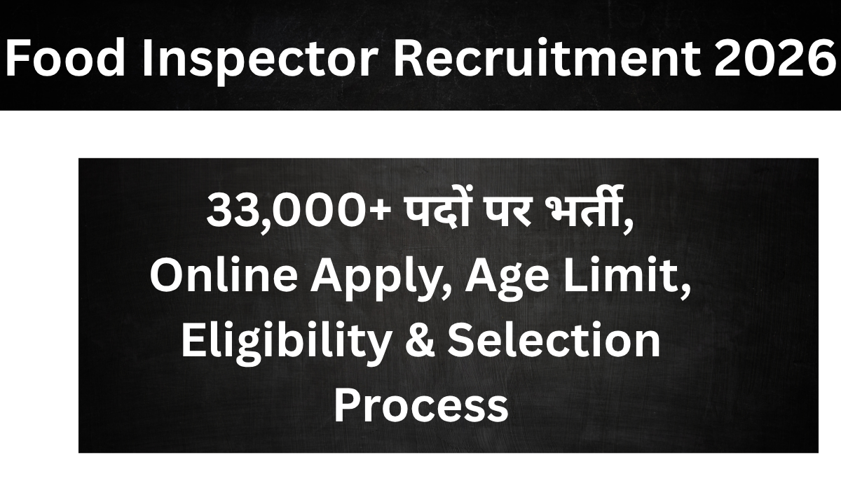 food inspector recruitment 2026