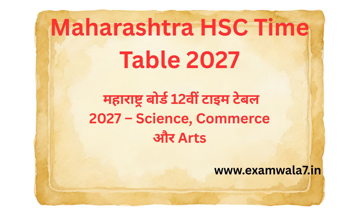 maharashtra hsc time table 2027