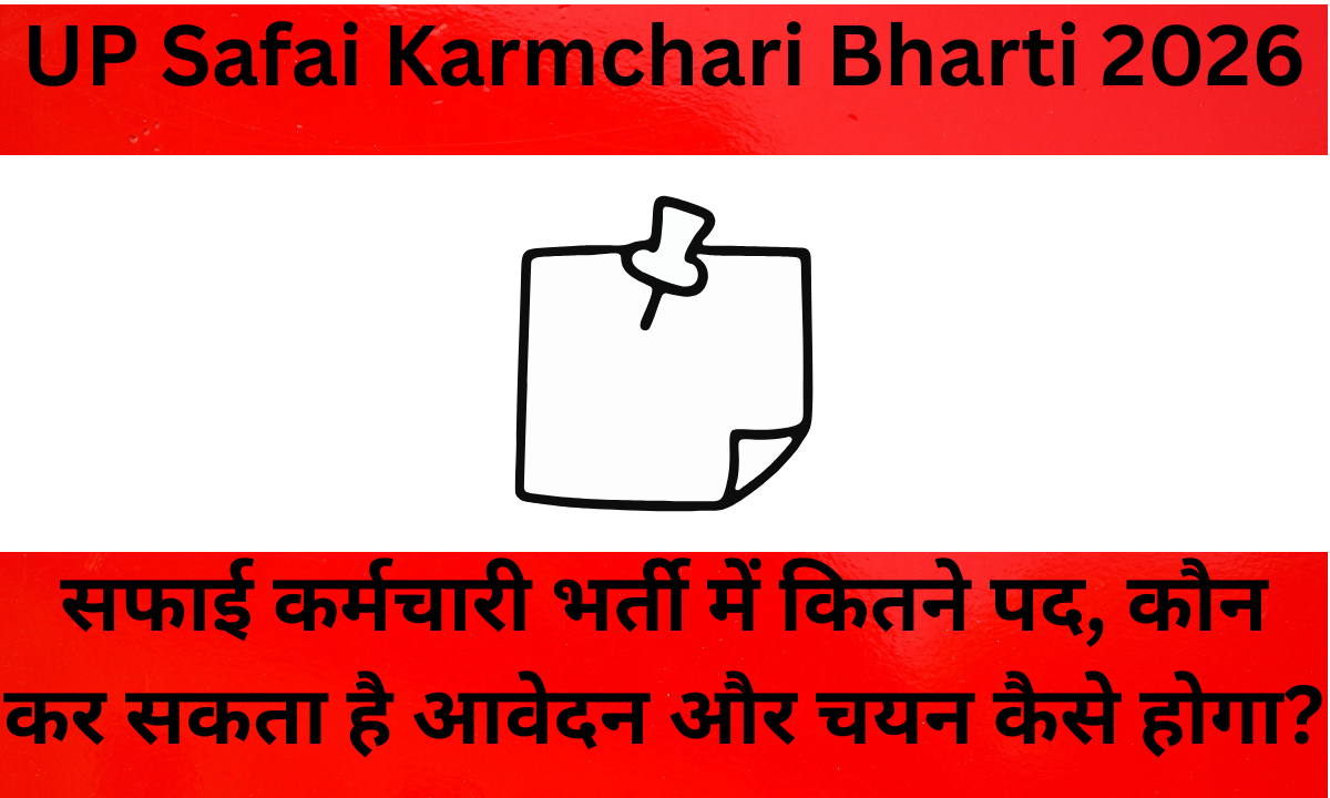 up safai karmchari bharti 2026